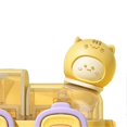 thumbnail image 4 of Kawaii Water Bottle Fashion Plastic Water Bottle with Straw and Adjustable Strap for Outdoor Sports Travel Vitality Yellow 530ml, 4 of 4