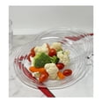 thumbnail image 3 of Designer Swirl 9" Plastic Dessert Plates Set of 4, Plastic Plates, Kitchen Plates for All Occasions BPA Free Dishwasher Safe, 3 of 5
