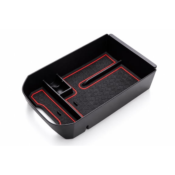 Center Console Organizer Tray Insert for Car SUV Interior Storage Accessory with USB Slot & Coin Holder (2019–2025)