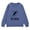 Navy, variant on Coerni Crewneck Preppy Sweatshirts for Girls Graphic Print Personalization Long Sleeve Pullovers Back to School Casual Clothes