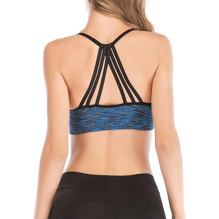 

FUTATA 1-3 Pack Sports Bras For Women Longline Padded Bras Criss-Cross Back Yoga Bras Medium Support Impact Workout Running Bras Crop Tops