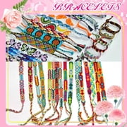 Friendship Bracelet String 50 Skeins Fashionable Rainbow Color Embroidery Floss Cross Stitch Embroidery Thread Cotton Floss Bracelet Yarn,Craft Floss