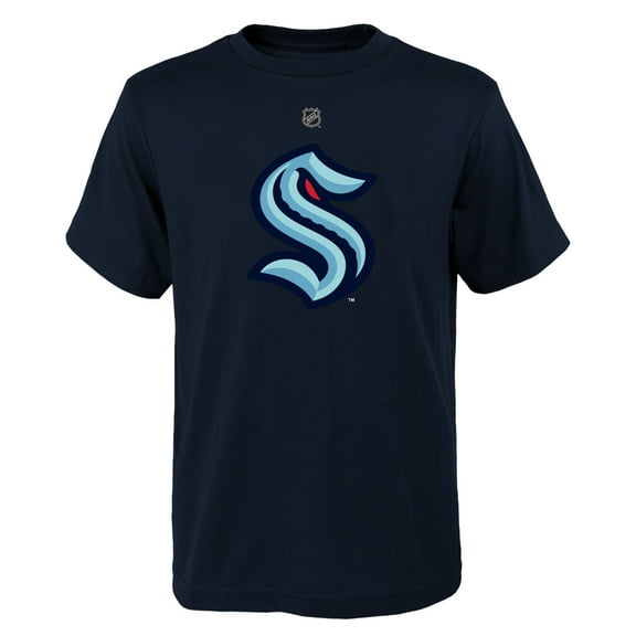 Youth Outerstuff Navy Seattle Kraken Primary Logo T-Shirt