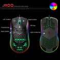 thumbnail image 6 of J900 Hole Mouse RGB Light Macro Programming Game Mouse 6 Keys Can Turn Off Lights White, 6 of 12