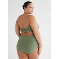 thumbnail image 2 of Time and Tru Women's and Women’s Plus Cutout One Piece Swimsuit, Sizes XS-3X, 2 of 5