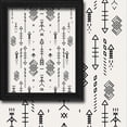 thumbnail image 2 of 3S Brother's Home Décor Curtains BOHO Design Set of 2 Panels Velvet Look Hanging Back Tap and Rod Pocket Décor Nursery Room Bedroom Kitchen Window - Made in Turkey 32White (52"Wx95"L), 2 of 6
