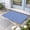 DarkBlue, variant on Navy Blue Stripe Door Mat Indoor Outdoor,Modern White Vertical Striped Geometric Non Slip Welcome Mat with Rubber Backing,Absorbent Fabric Front Door Mats Entryway Rug for Home Patio Entrance 18"x30"