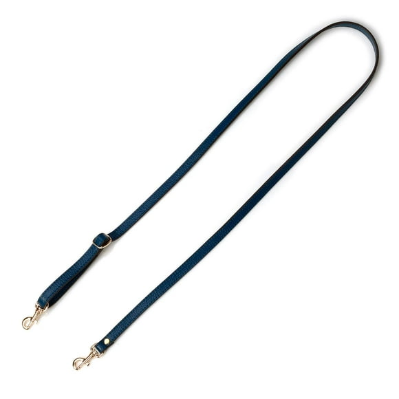 VanEnjoy Full Grain Leather Adjustable Replacement Cross Body Purse Shoulder Strap, 1/2†Width, Adjustable Length 25â€-51†(Blue)