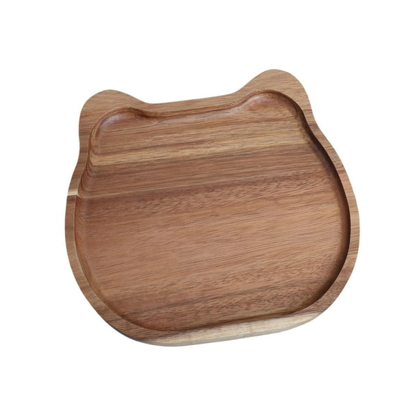 Bandeja de madera para servir, organizador de platos de madera, tabla de servir moderna, plato de frutos secos, bandeja de comida para decoración del 20x20x15cm