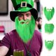 thumbnail image 1 of Barba Postiza para El Día de San Patricio, Decoración de Poliéster Verde, Cordón Retráctil Fácil de Usar, Accesorio para Disfraz de Fiesta, Accesorio Divertido para Fotomatón, Disfraz para Festival,, 1 of 7