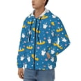 thumbnail image 3 of Honeii Cartoon Goose Print Hoodies for Men, Pullover & Full Zip, Breathable Zip up Hoodie, Sweatshirt-3X-Large, 3 of 5