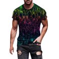 thumbnail image 1 of Camiseta con escote de verano a la moda para hombre Patrón de impresión 3D Manga corta Pompotops oipoqjl5835, 1 of 5