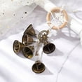 thumbnail image 2 of Iron Bells for Door Knob for Protection Wind Chimes Door Hanger Wood Ring with Star and Jute Cord for Home Decor Bronze 330mm, 2 of 4