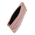 thumbnail image 2 of Unique Bargains 1 Pc Coin Purse Wallet Portable Three Zipper Pocket With Pattern Coin Purse Pouch Pink, 2 of 5