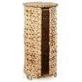thumbnail image 5 of Casafield Toilet Paper Roll Holder with Lid - Natural, Fits 3 Rolls, Free Standing Water Hyacinth Bath Tissue Storage Organizer for Bathroom, 5 of 8