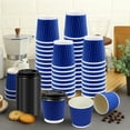 thumbnail image 5 of missunny-100 Pack 4 oz Disposable Paper Coffee Cups with Lids, to Go Hot Coffee Cups Disposable Espresso Cups Insulated Kraft for Hot Beverages Travel and Office, 5 of 5