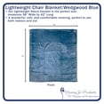 thumbnail image 2 of Granny Jo Blue 100% Polyester Fleece Blanket, Lightweight, 2 of 9