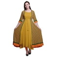 thumbnail image 1 of Bimba Robe Anarkali Imprimée pour Femmes Kurti Indienne Sans Manches Kurta Évasée, 1 of 6