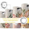 thumbnail image 4 of Easter Bunny Blackout Curtains for Bedroom, Eggs Green Leaves Country Flowers Cups Thermal Insulated Kitchen Drapes with Grommets, Light Blocking Window Treatment, 2 Panels 52" x 54", 4 of 7