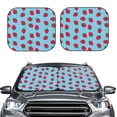 thumbnail image 2 of Hirioo Strawberries for 2PCS Windshield Sun Shade Foldable | Front Windshield Shade for Sun, Heat and UV Rays-Medium, 2 of 6