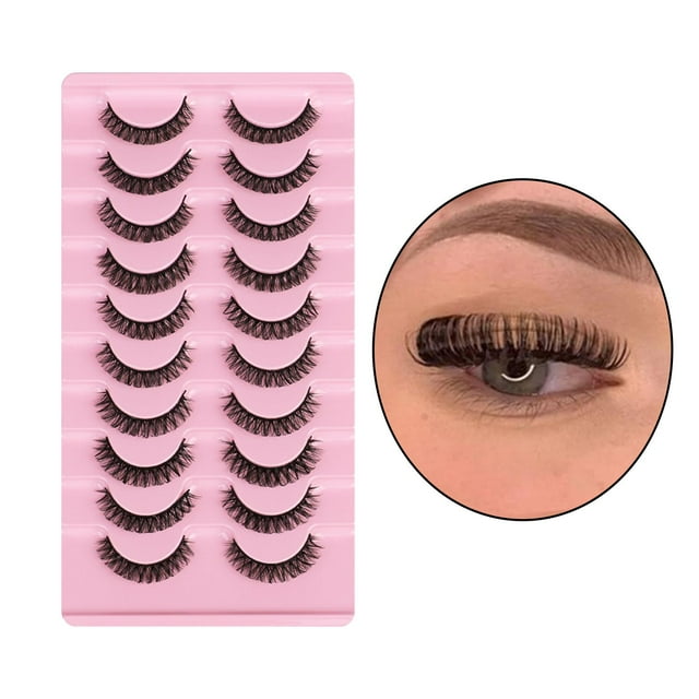 10 pares de ñas rusas Lashes B shamjiam Kits de pestañas postizas