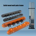 thumbnail image 4 of sunsanly Wall Mount Pool Stick Holder Billiard Pool Cue Rack Hardwood Pool Cue Holder Rest Cue Stick Storage Organizer for Billiards And Cues, 4 of 7
