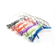 Just for Kids , Kids Safety Goggles with clear lens, 6 color pack