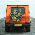 thumbnail image 6 of Logiee Citrus Fruits Elegant Lemons Print Spare Tire Cover, Universal Wheel Protectors,Waterproof Dust-Proof UV Sun Wheel Tire Cover,Fit for SUV, RV, Travel Trailer, Truck-14 inch, 6 of 6