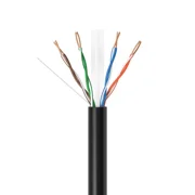 Cat6 Ethernet Cable, 1000ft Bulk Pull Box, 23AWG Solid UTP LAN Wire, 550MHz RJ45 Network Cable, Copper Clad Aluminum (CCA), Black, Cables Direct Online