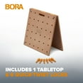 thumbnail image 5 of Mesa de trabajo Bora Centipede para caballos de sierra con soporte de trabajo Bora Centipede - 24"" x 48"" - Incluye tapa de madera con orificios para perros de 3/4" + 6 manijas de bloqueo de giro ráp, 5 of 5