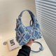 thumbnail image 2 of Bolso de mezclilla para mujer Bolso de hombro de moda Bolso cruzado Argyle, 2 of 5