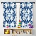 thumbnail image 5 of Blackout Kids Curtains,Blue White Tie Dye Mandala Pattern Childrens Insulated Curtains Set Of 2,Bedroom Essentials,Toddler Room Decor 42"x54", 5 of 5