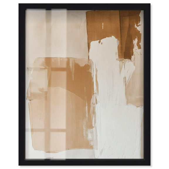 Terra Layers Shadowbox Print Boho Art by Art Remedy, Black Frame, 16 x 20