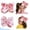 Flowers, variant on Floral Embroidered 7.5 inch Satin Hair Bows, 1 pc 5.5 inch Clips with Safe Edge Design for Girls 3-10 Years, Daily & Party Hairstyles