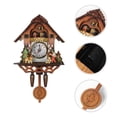 thumbnail image 3 of Reloj de cuco BESPORTBLE de pared, retro, de madera antigua, victoriano, 3 of 8