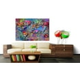 thumbnail image 2 of Tiptophomedecor Stretched Canvas World Map Art - Map: Jackson Pollock Inspiration - Stretched & Framed Ready To Hang Art, 2 of 3