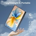 thumbnail image 5 of Portable Monitor Zero Frame, 15.6" Ultra Slim 1080P FHD 100% sRGB Display IPS Monitor, Plug&Play Second External Monitor for Laptop PC Phone Mac Xbox PS5, 5 of 9