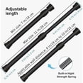 thumbnail image 3 of EIGTHTAIL 2 Pack Curtain Rod Adjustable 12-20 Inches，5/8” Diameter， White，Small Short Expandable Spring Loaded Tension Rods For Window  Bathroom  Cupboard Kitchen, 3 of 7