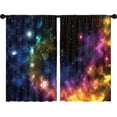 thumbnail image 5 of Galaxy Outer Space Curtains, Colorful Nebula Window Curtains 42x63 Inch for Bedroom Living Room, Universe Planets Fantasy Starry Boys Teen Window Drapes Treatment Draperies (2 Panels), 5 of 5