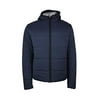 New Hugo Boss Men's Cursim Primaloft Down Zip Up Hooded Jacket Coat Open Blue (44R Regular)