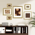 thumbnail image 2 of decorUhome 8x10 Picture Frames Set of 2, Display 5x7 Pictures with Mat or 8x10 without Mat, Wall and Tabletop Display Photo Frames, Gold, 2 of 9