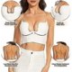 thumbnail image 4 of Sujetador con espalda baja para mujer, sujetador sin espalda con escote profundo en forma de U y tirantes transparentes convertibles, 4 of 5
