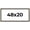 Balcoca Black Bamboo, variant on 48x20 Shadow Box Black Solid Wood Display Picture Frame | 1 Inch Rabbet Depth | | 1.375 Inch
