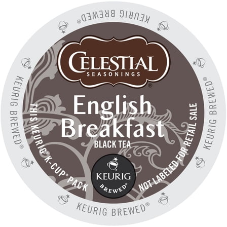 Celestial Seasonings English Breakfast Black Tea, K-Cup Portion Pack for Keurig Brewers, 96 Count
