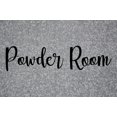 thumbnail image 1 of ViaVinyl Home Interior Decal Collection. Many Words and Sayings for Interior Design, Motivation and Wall Art! (Powder Room, Black), 1 of 3