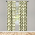 thumbnail image 3 of Ambesonne Bohemian Curtains, Boho Culture Leaf, Pair of 28"x63", Mustard, 3 of 5