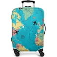 thumbnail image 1 of Housse de Valise de Voyage Housse de Protection pour Valise Convient aux Roues de Valise de 18 à 32 Pouces Housse à Motifs pour Articles Liés au Voyage Housse de Valise Florale Housse de Valise Élastique Housse de Valise Anti-Rayures Ensemble de Trois Pièces, 1 of 5