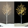 thumbnail image 5 of Ktaxon Lit Birch Tree 6ft, Mini Christmas Tree with 96 LED Lights, Front Porch Little Tree, Indoor & Outdoor Decoration, 1 PCS, 5 of 6