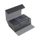 thumbnail image 3 of Estuche organizador de cartas de juego multifunción con capacidad para 400 cartas coleccionables Interior gris y azul., 3 of 9
