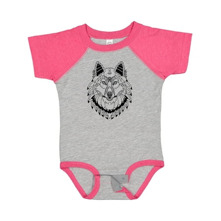 

Inktastic Tribal Wolf Head Gift Baby Boy or Baby Girl Bodysuit